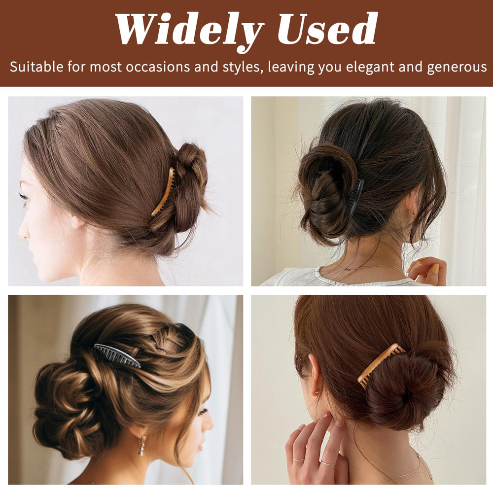 TaShow comb anchoring a French twist showing discreet support for an updo