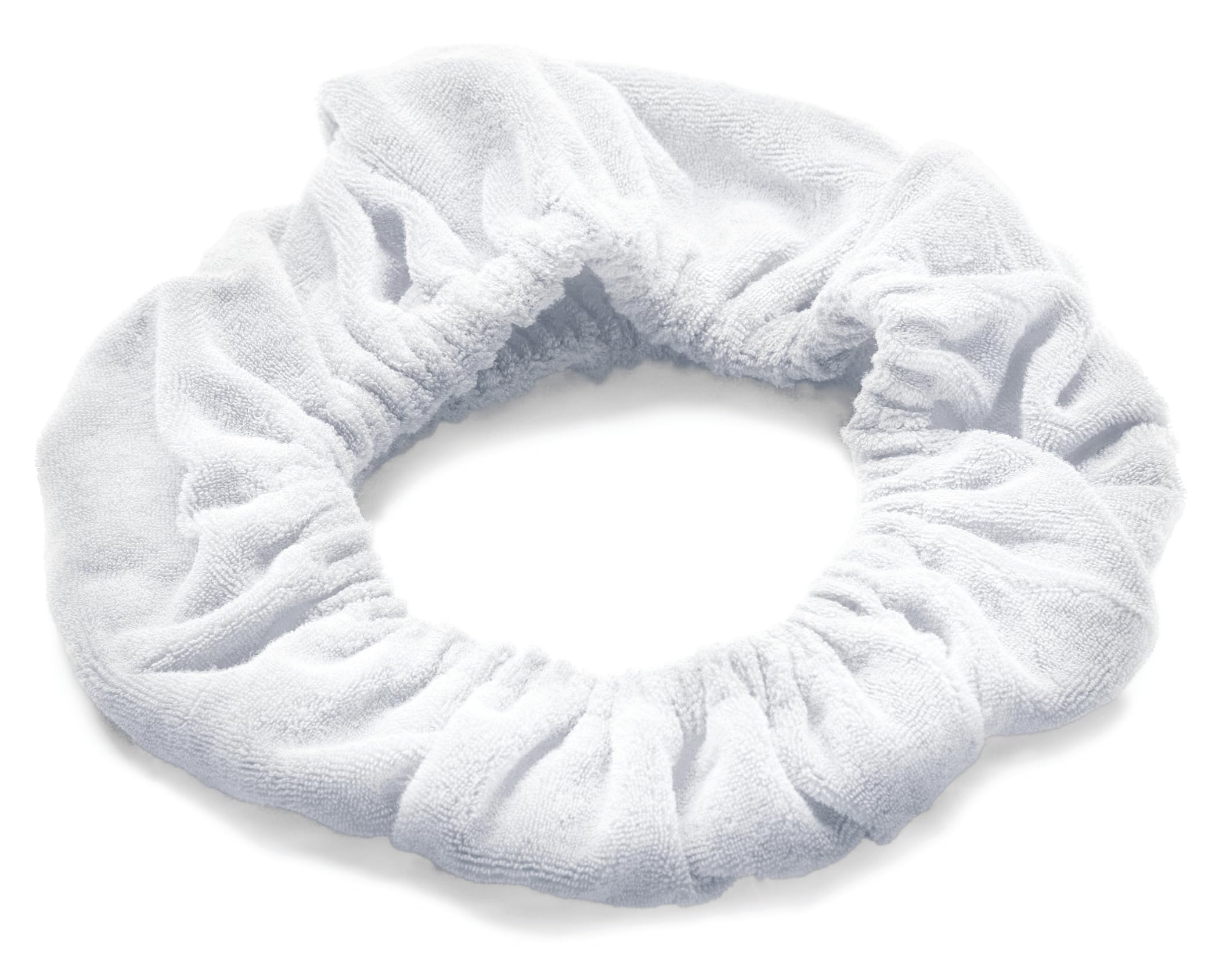 TASSI head wrap next to a ruler showing one-size fits most scale