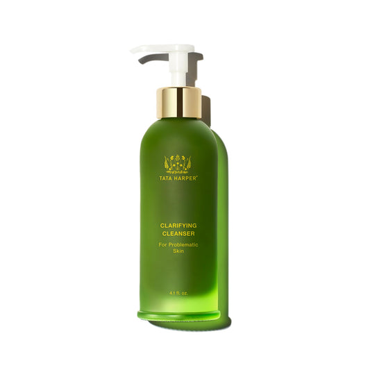 Tata Harper front bottle shot showing clean design and clear labeling benefits clarity