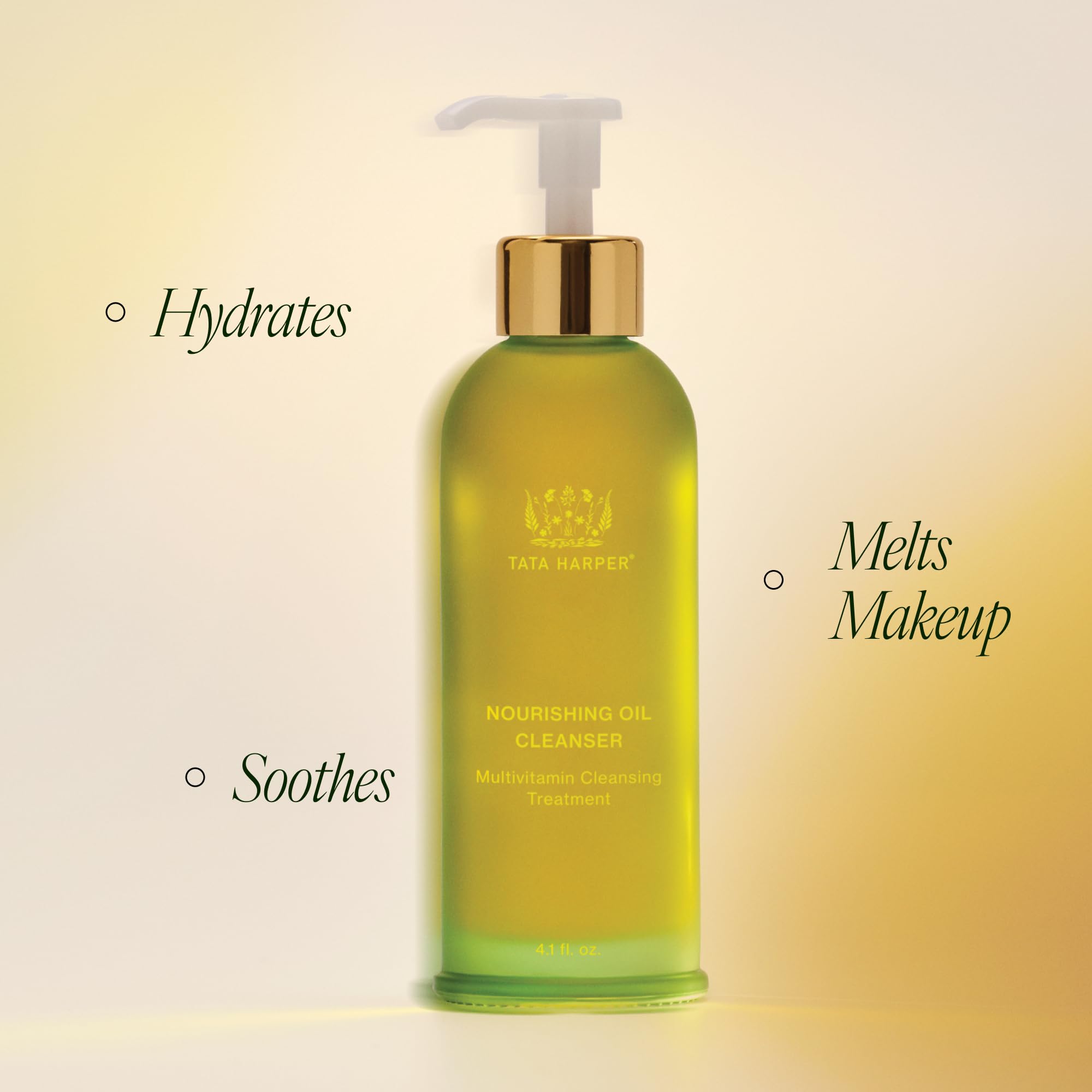 Tata Harper oil-texture drop demonstrating lightweight, spreadable feel