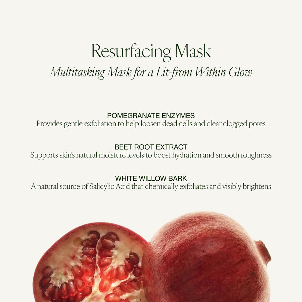 Tata Harper mask staged in bathroom conveying quick at-home spa benefit