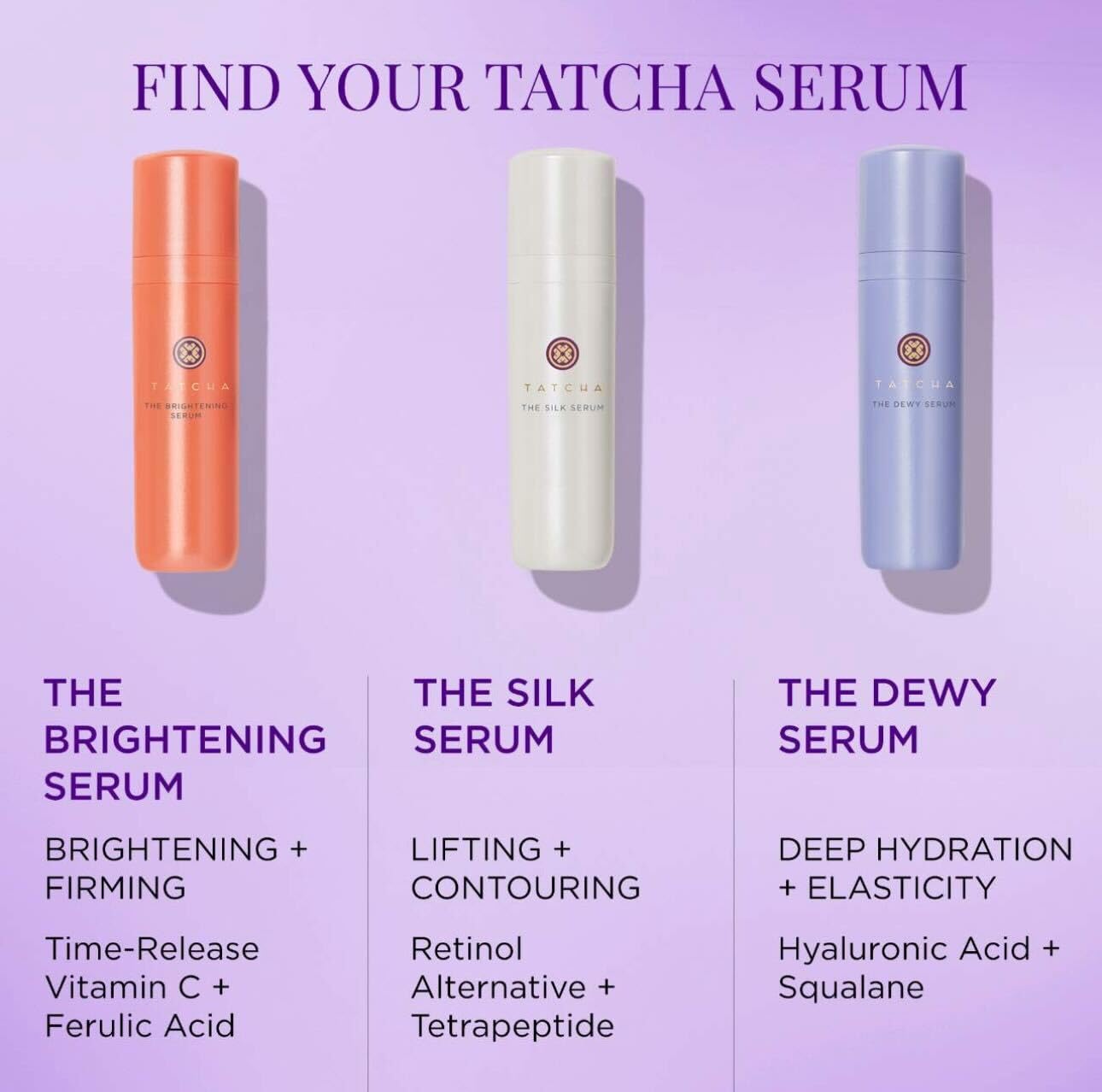 TATCHA Brightening Serum before and after sample indicating brighter, more even skin