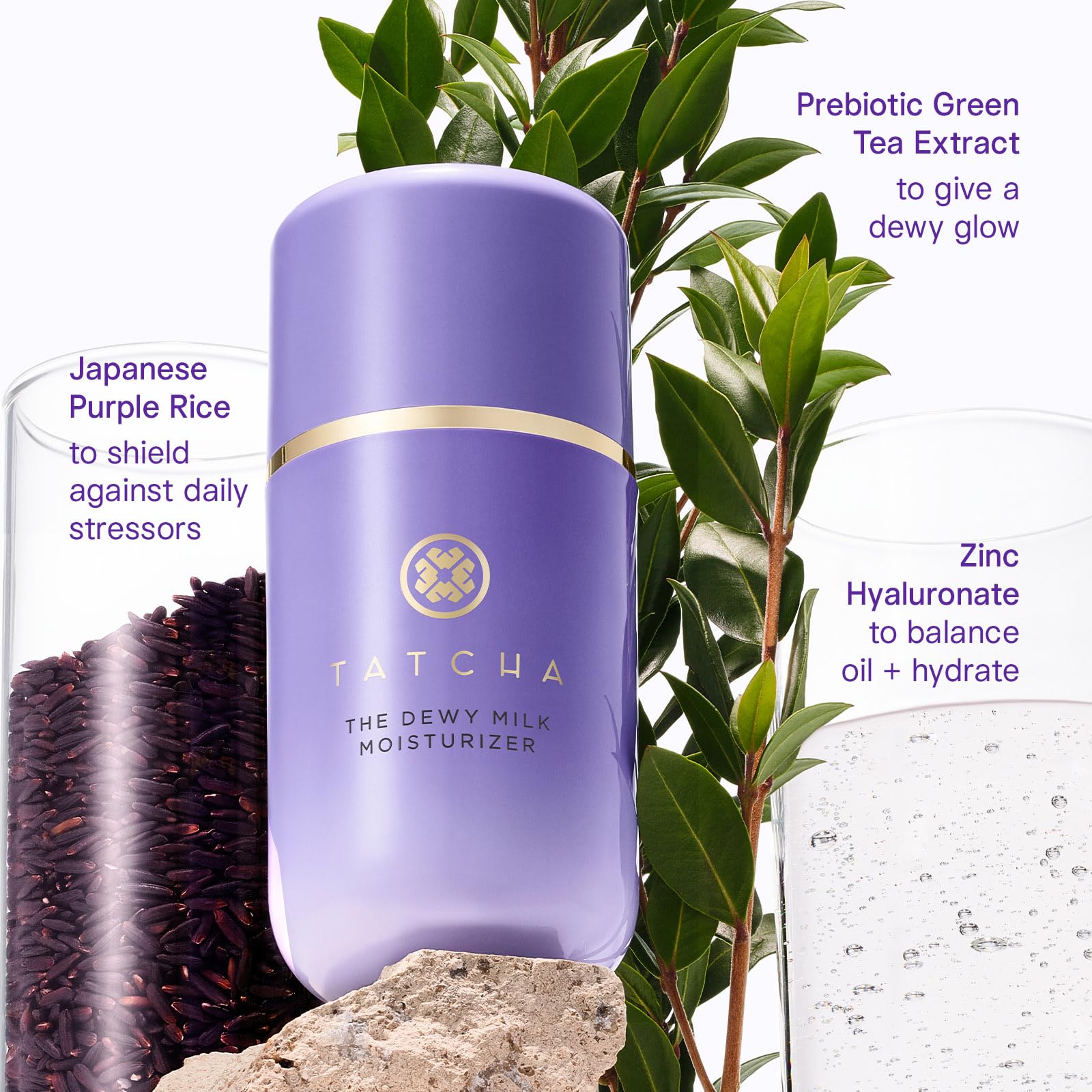 TATCHA dewy milk label close-up highlighting ingredients and formulation transparency