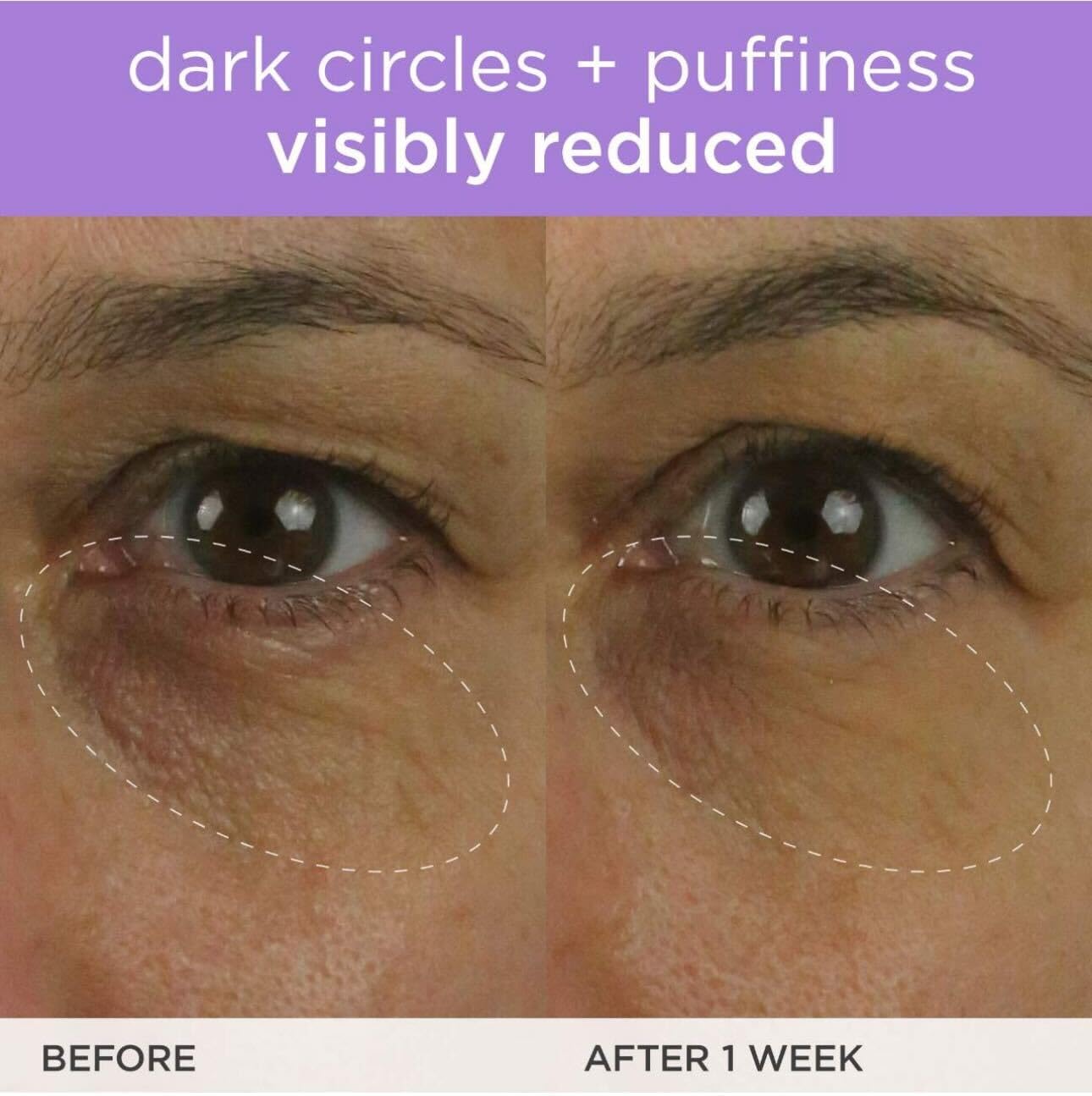 TATCHA jar on vanity suggesting daily routine and refreshed under-eye benefit