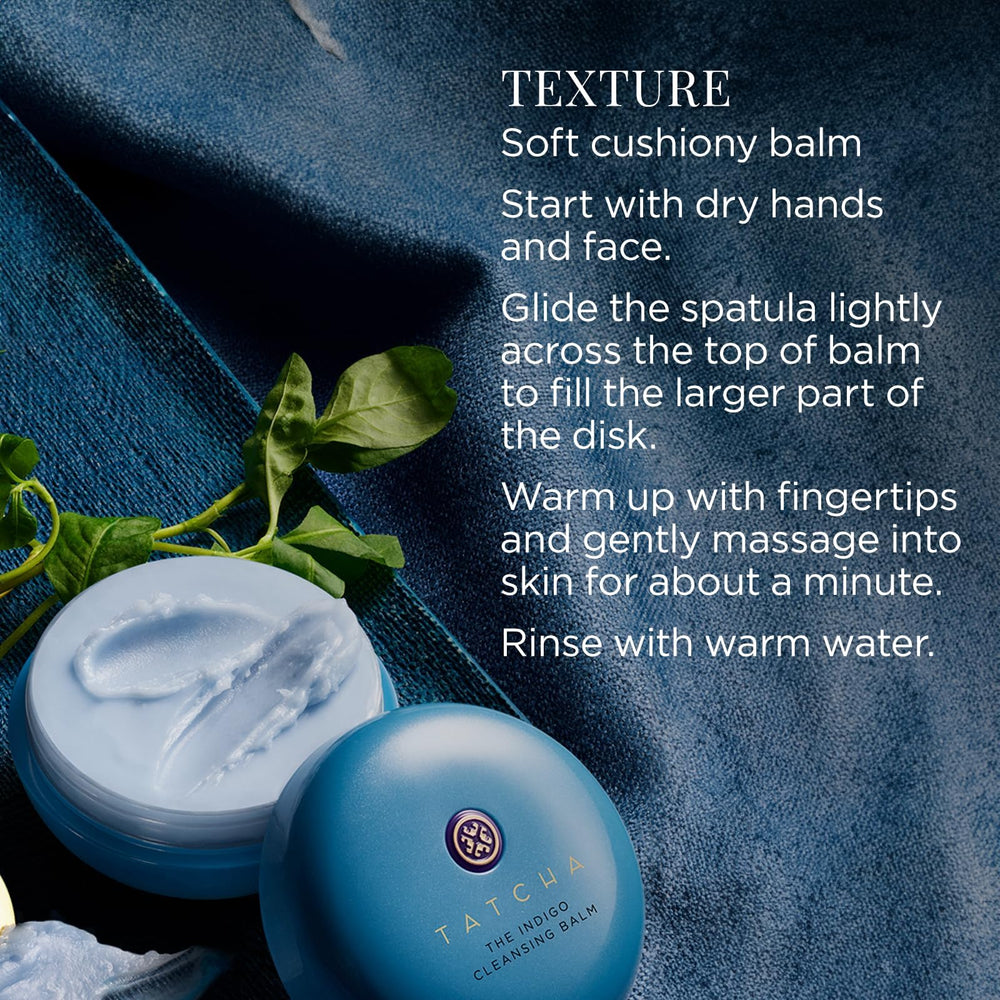TATCHA balm emulsified with water into milky oil for easy rinsing
