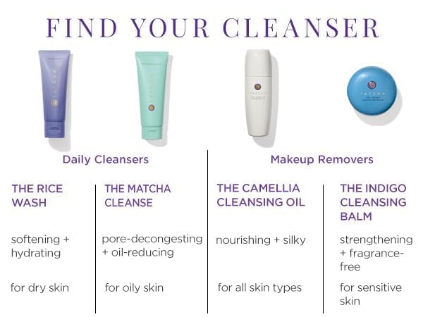 TATCHA balm staged on bathroom counter for daily skincare routine
