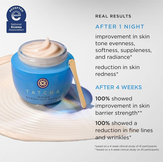 TATCHA creamy texture close-up demonstrating cushiony, soothing feel