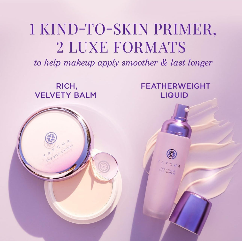 TATCHA ingredient label close-up showing silk extracts and benefits