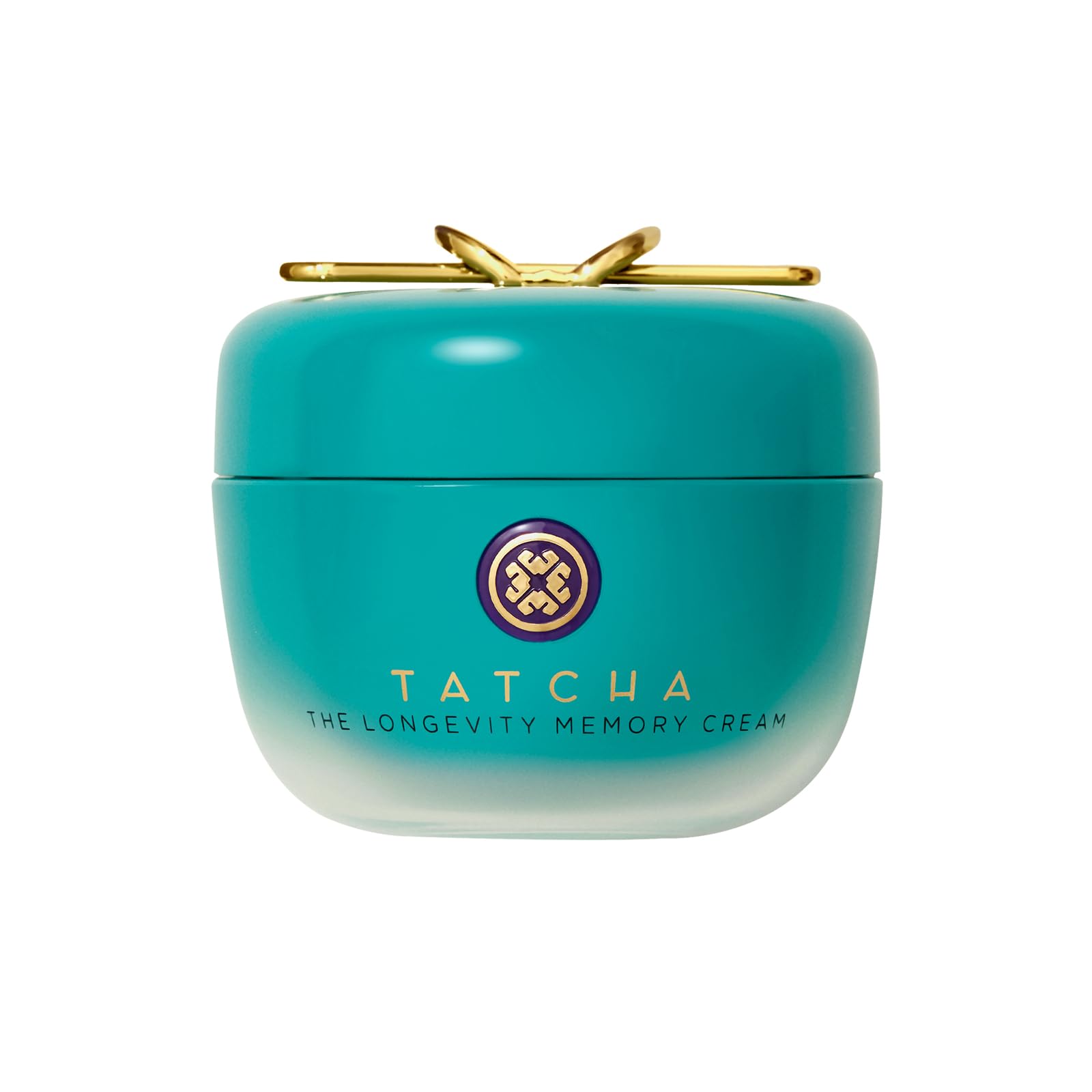 TATCHA jar front view showing sleek packaging and brand prestige, highlights gift-ready design