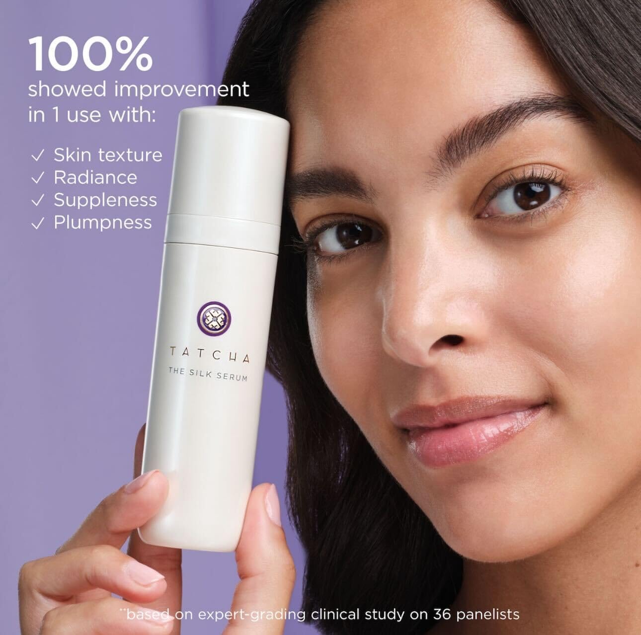 Tatcha products in travel pouch showing portability for routines on-the-go