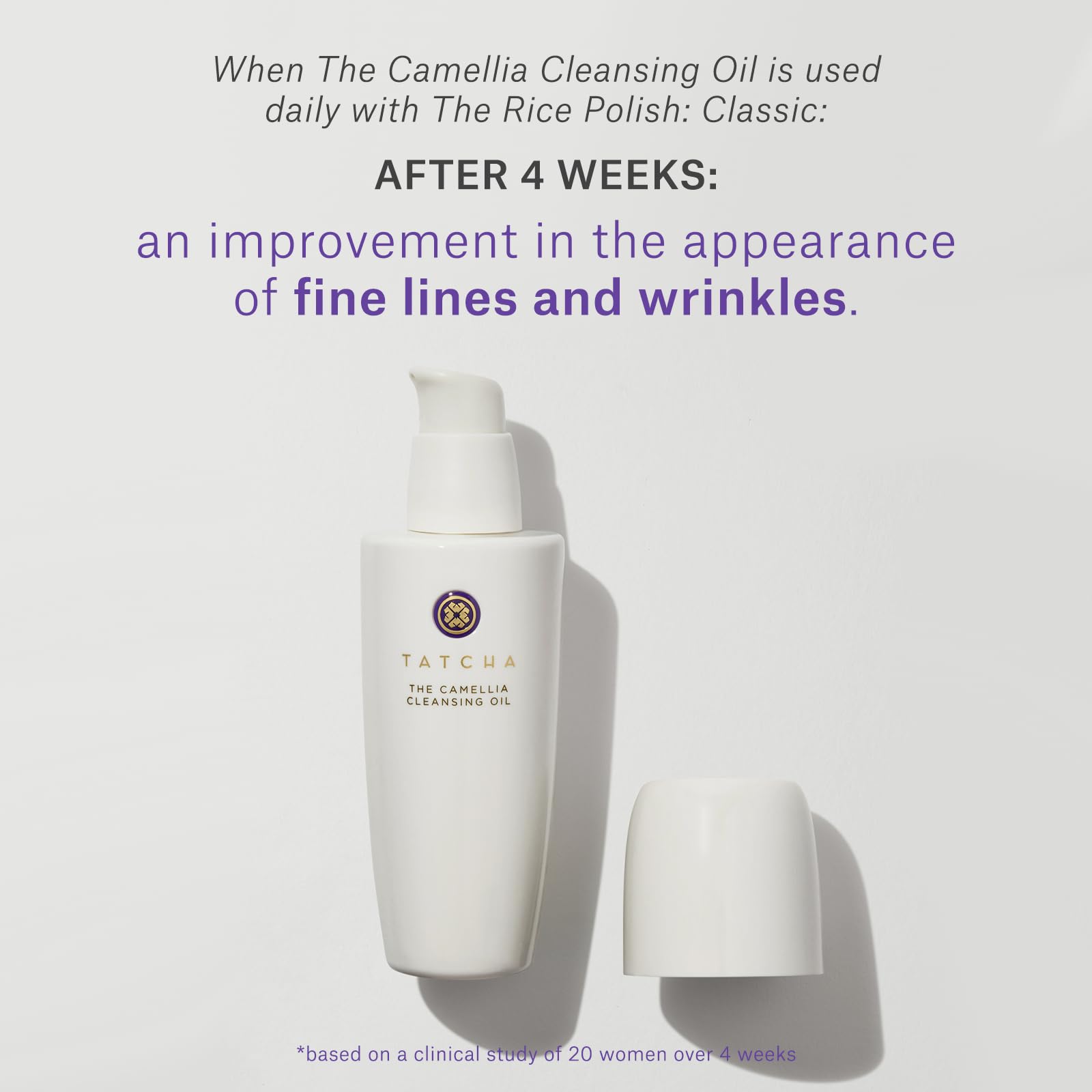 TATCHA oil emulsifying in hands for gentle cleanse benefit