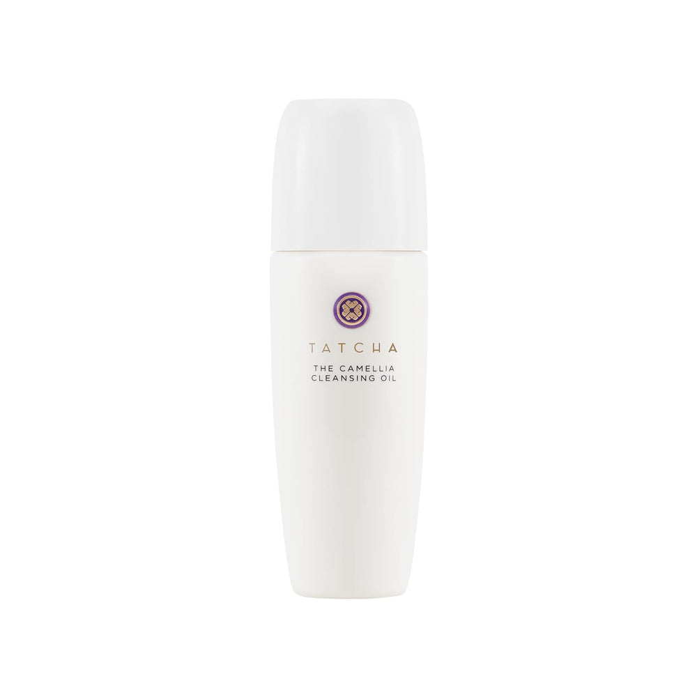 TATCHA bottle front view showing design and easy-pour benefit