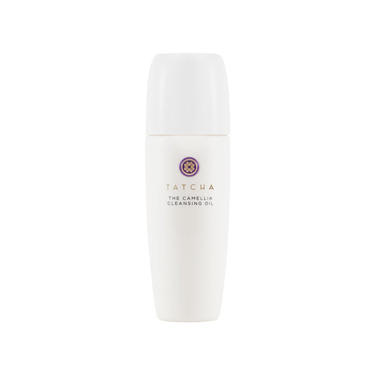 TATCHA bottle front view showing design and easy-pour benefit
