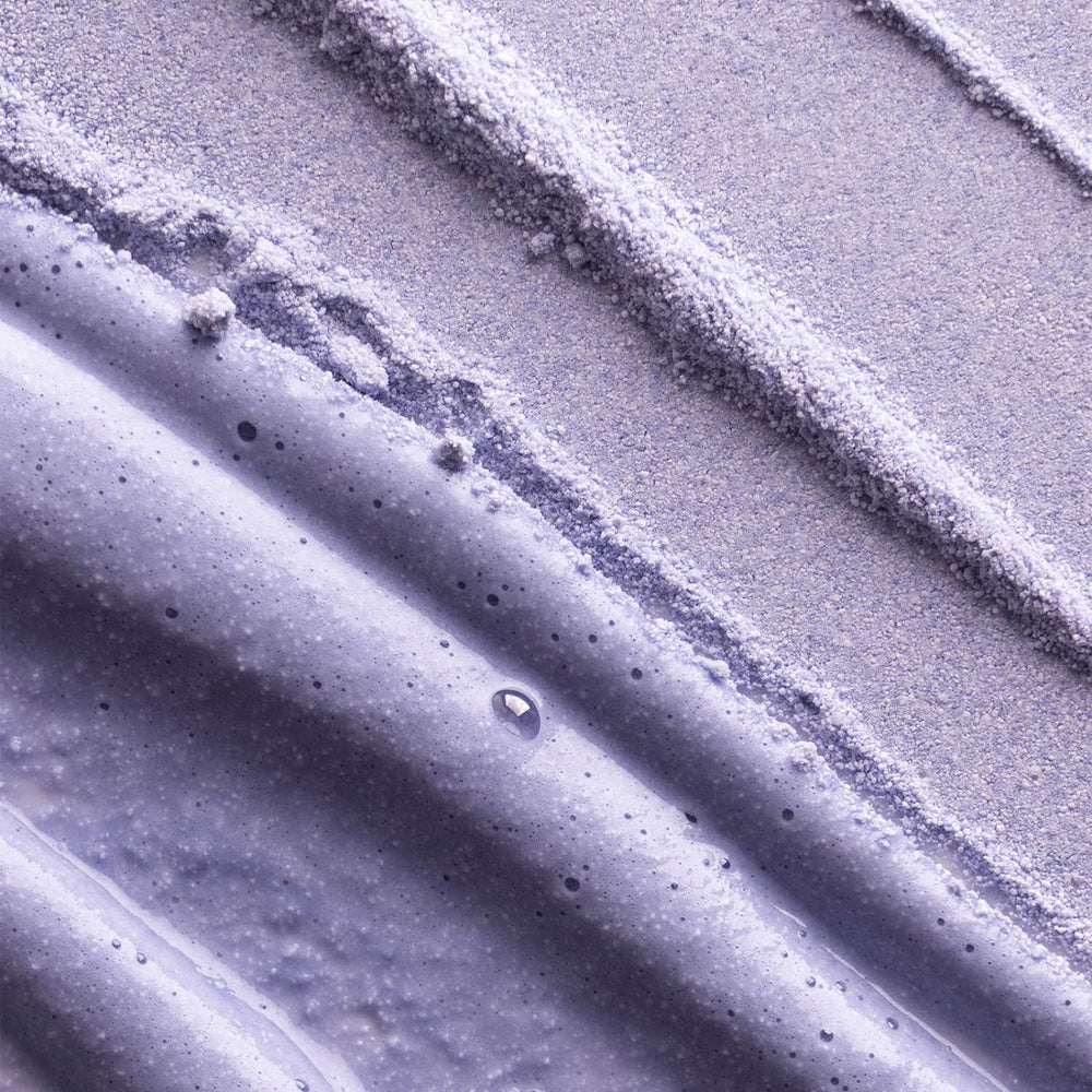 TATCHA powder texture close-up highlighting fine rice bran particles for gentle exfoliation