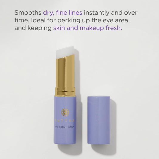 TATCHA serum stick open with product tip exposed for precise targeted application