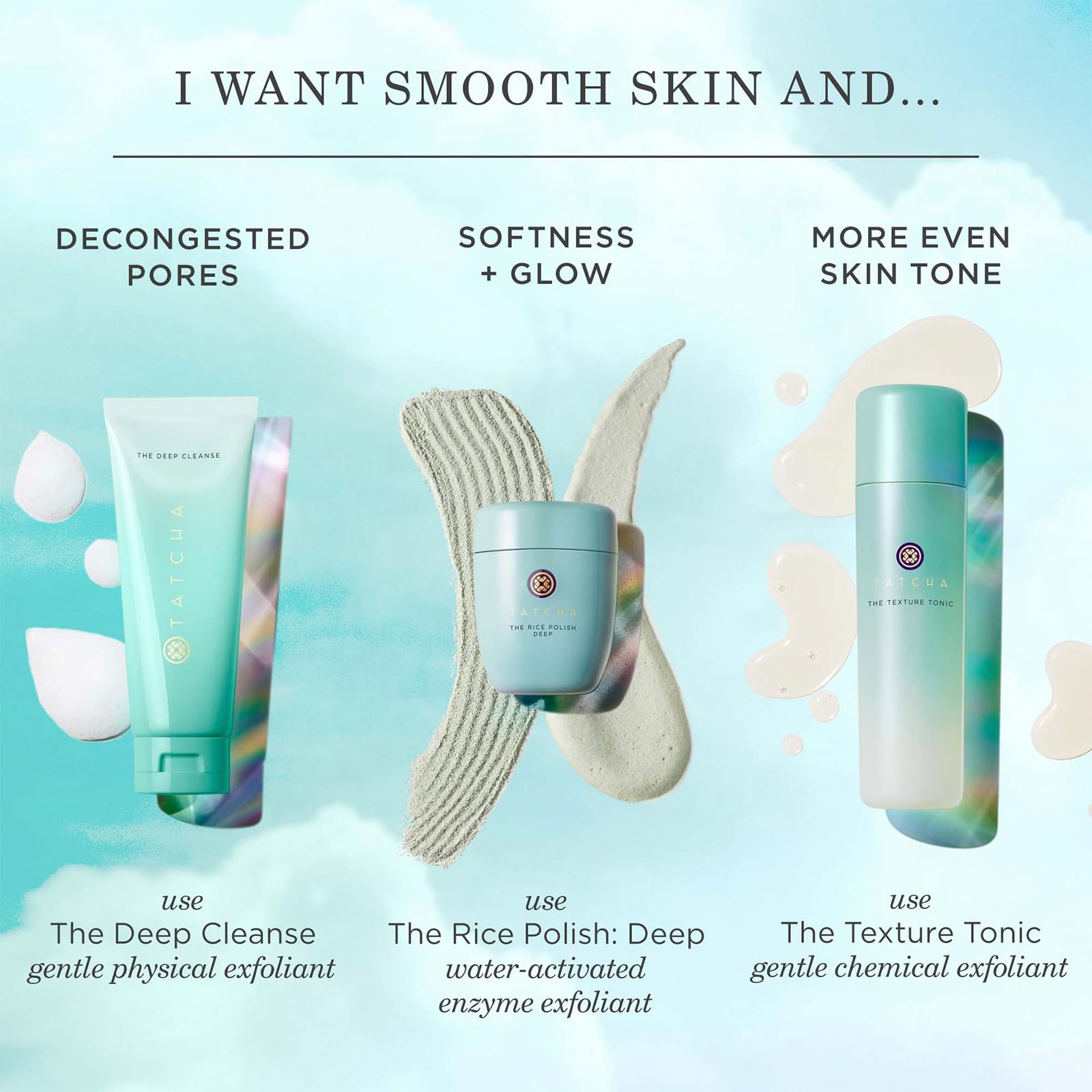 TATCHA tonic on bathroom shelf as part of a balanced skincare routine