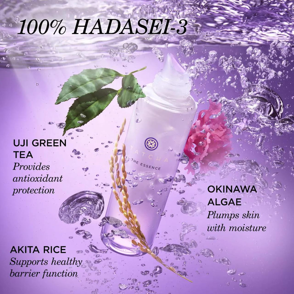 TATCHA drops on hand demonstrating lightweight application and instant hydration