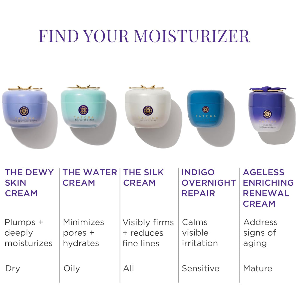 TATCHA before and after texture comparison indicating smoother surface