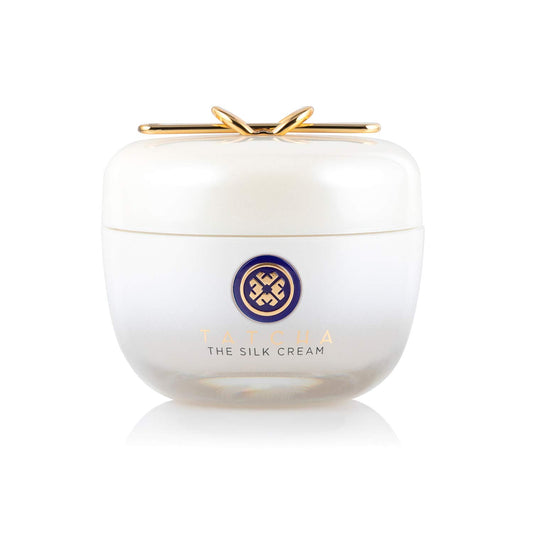 TATCHA jar front view showcasing elegant packaging and daily use benefit