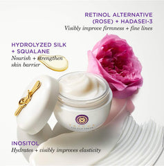 TATCHA jar styled on bathroom tray illustrating routine-ready luxury