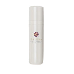 Tatcha The Silk Serum front bottle showing elegant packaging and premium finish