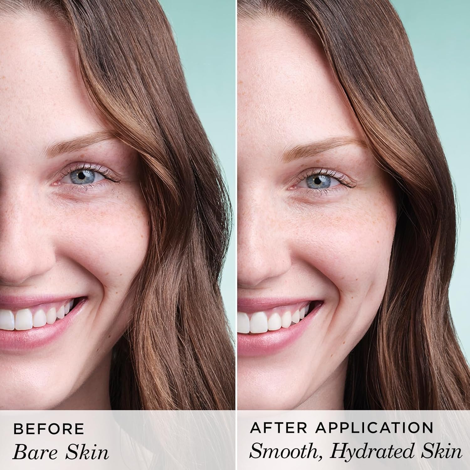TATCHA cream being applied to cheek showing fast absorption and smooth finish