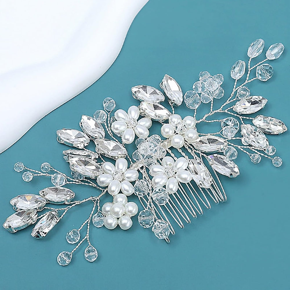 Tatibana comb placed in bridal updo illustrating elegant wedding styling