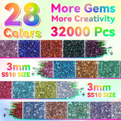 Tatiwoo applicator tools beside gems demonstrating precise placement benefit