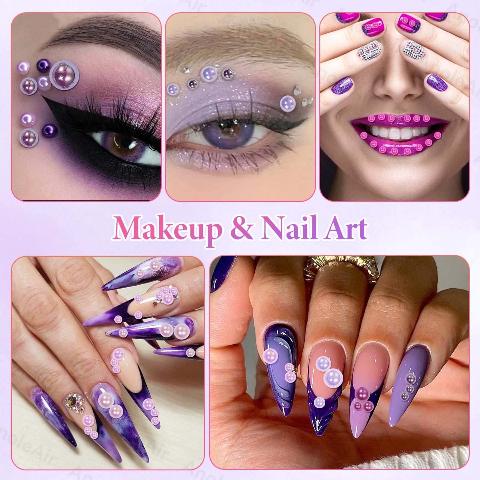Tatiwoo pearls applied to nails demonstrating polished accent and wearable sparkle