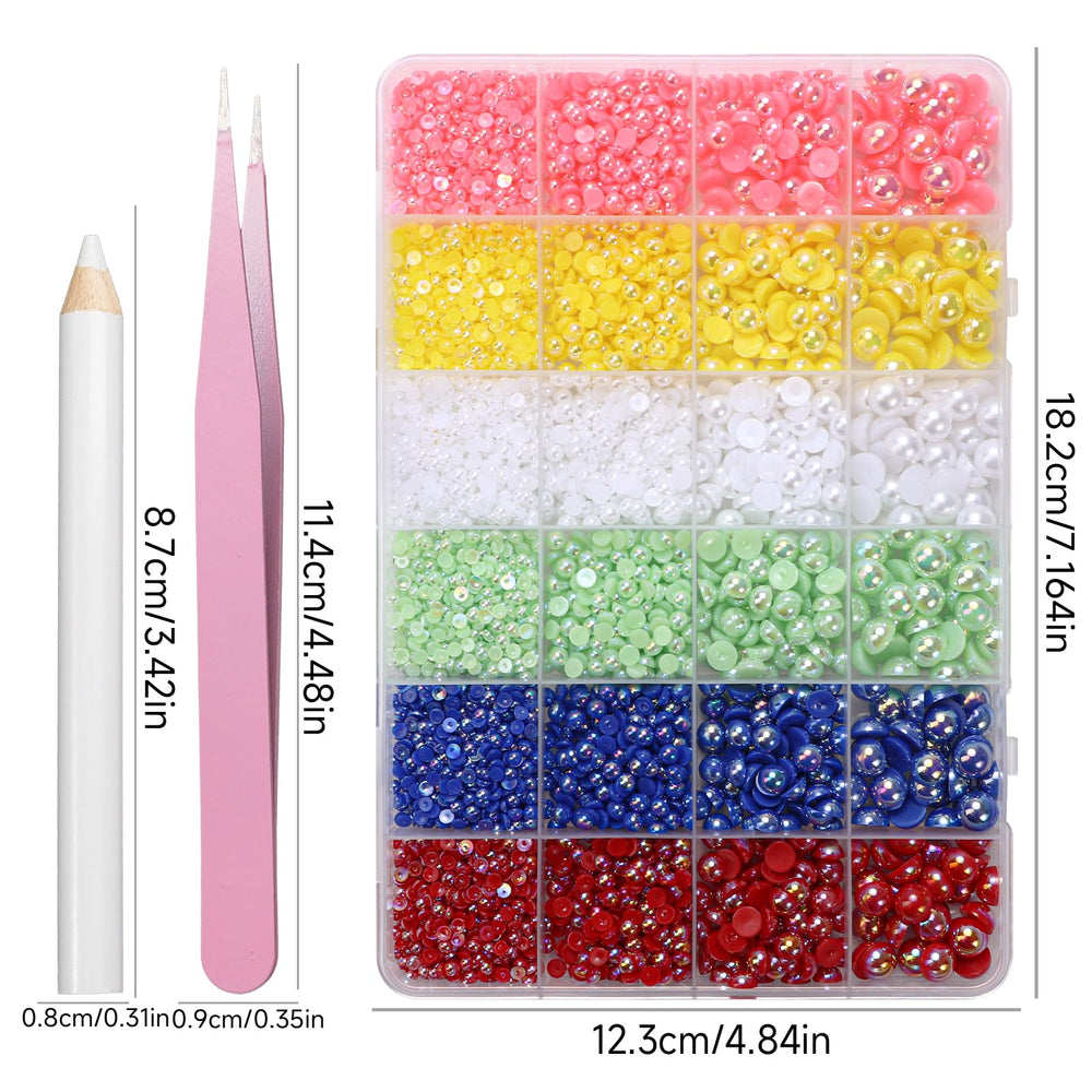 Tatiwoo picker pencil placing a flatback pearl, demonstrating precise faster application