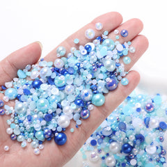 Tatiwoo pearls applied on nail art, demonstrates durable, decorative finish