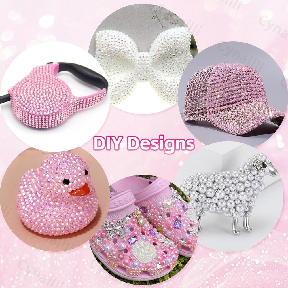 Tatiwoo pearls decorating a shoe toe, illustrating wearable embellishment benefit