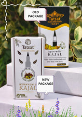 Tatsat kajal next to ruler for size comparison showing travel-friendly convenience benefit