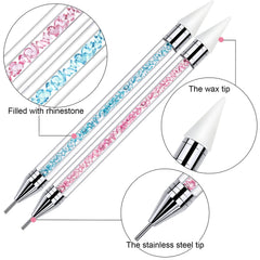 Tatuo stainless-steel tip close-up for pressing and securing rhinestones