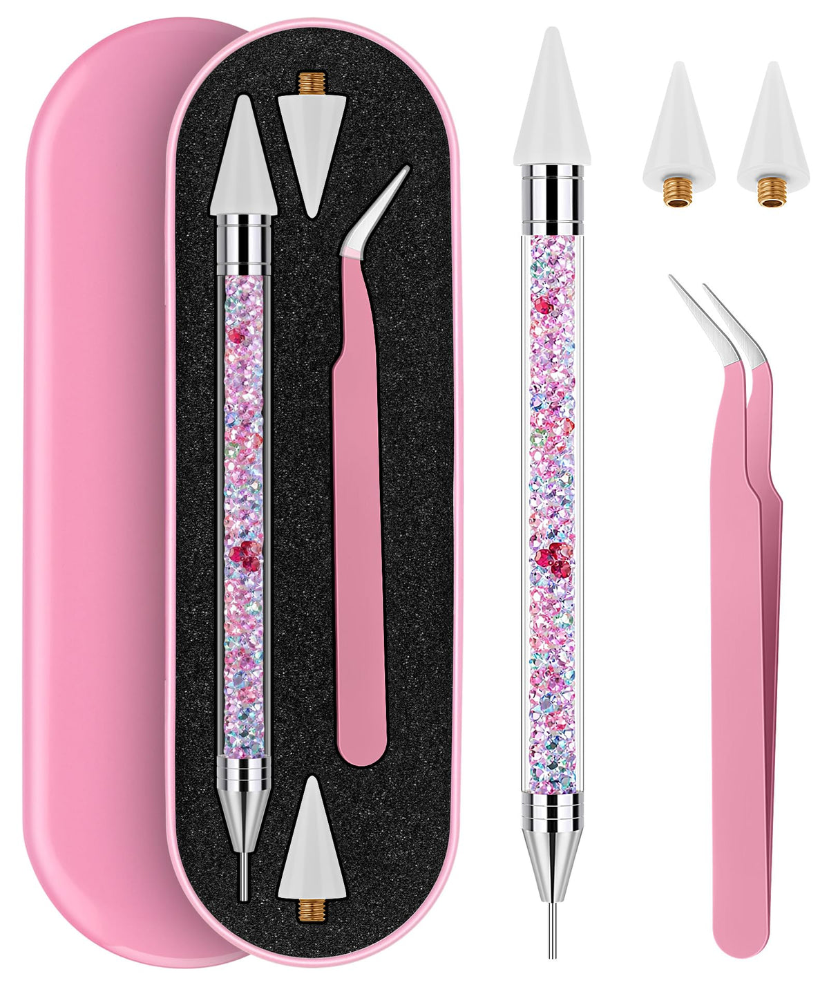 Tatuo front packaging showing complete rhinestone picker kit and components