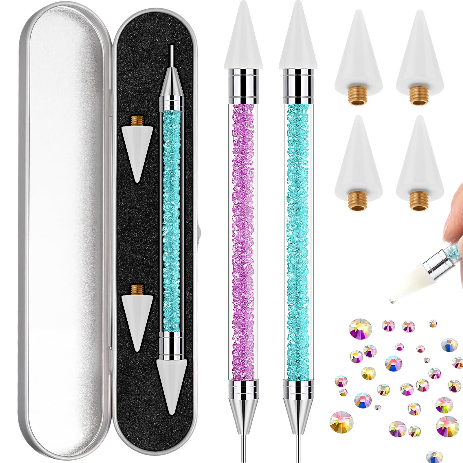 Tatuo front view showing two boxed pens for neat storage and gifting