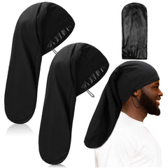 Tatuo front view cap in black showing full coverage and comfortable fit