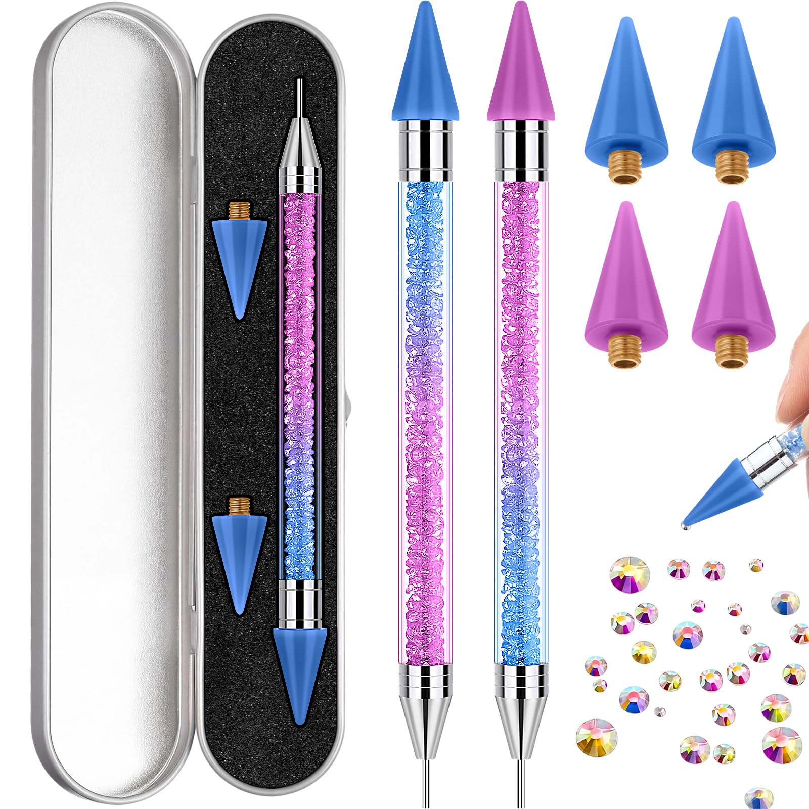 Tatuo front view packaging showing two pens and boxes for tidy storage and gifting