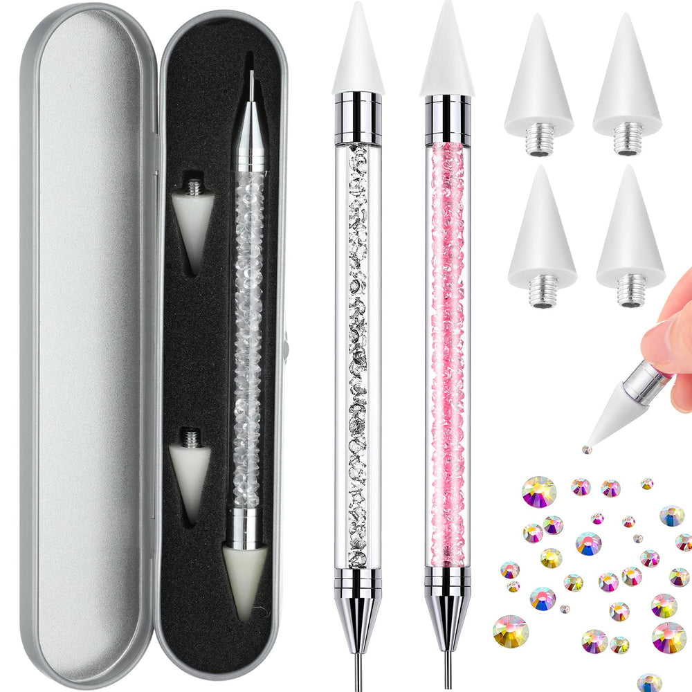 Tatuo front view of both pens showing slim metal bodies for precise handling