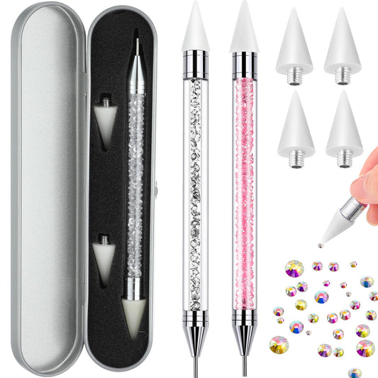 Tatuo front view of both pens showing slim metal bodies for precise handling