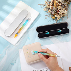 Tatuo in-use lifestyle shot placing rhinestones on nails for quick decorative results