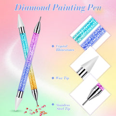Tatuo pen in hand placing a nail gem for faster, neater nail art