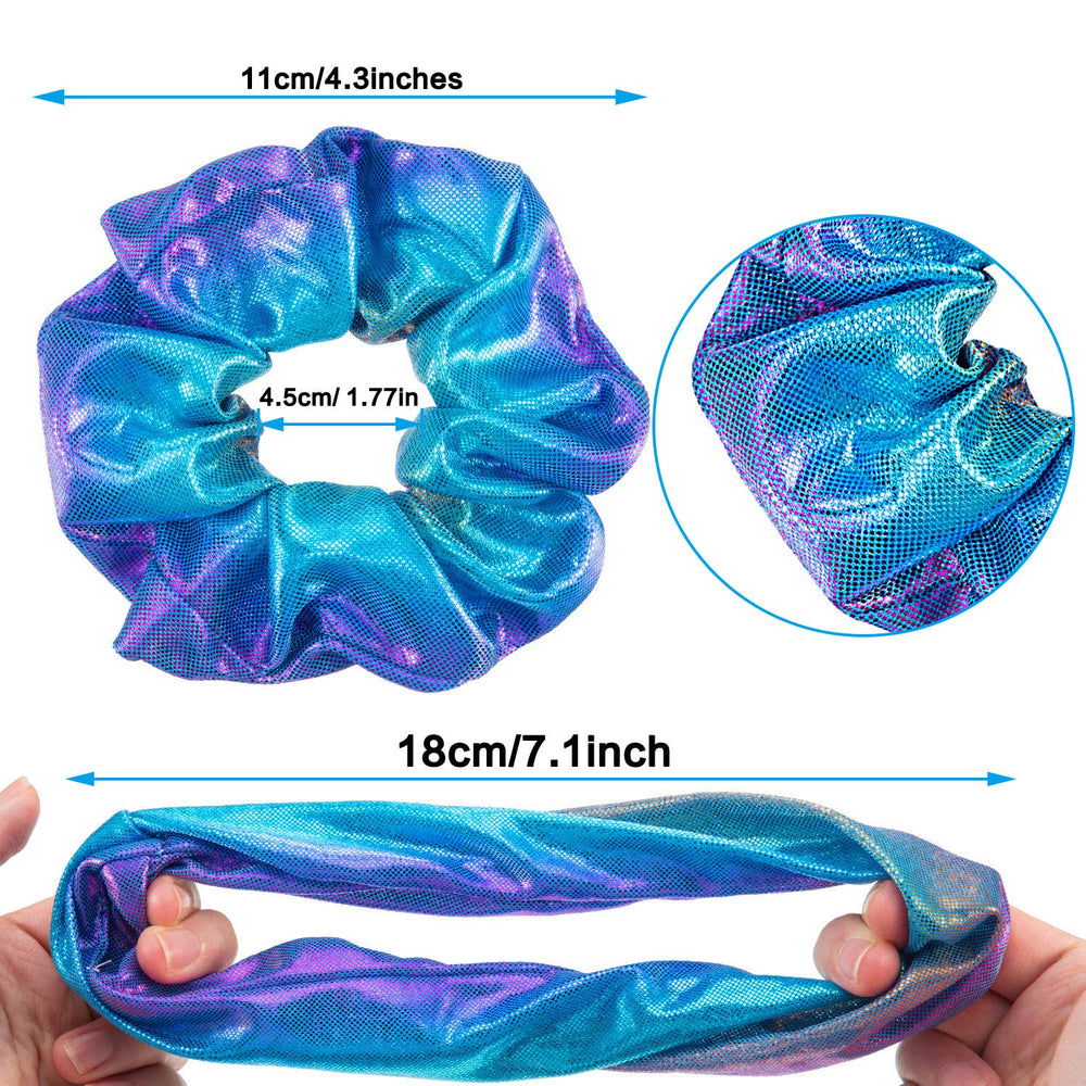 Tatuo scrunchie worn in a high ponytail providing secure, stylish hold