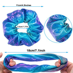 Tatuo scrunchie worn in a high ponytail providing secure, stylish hold