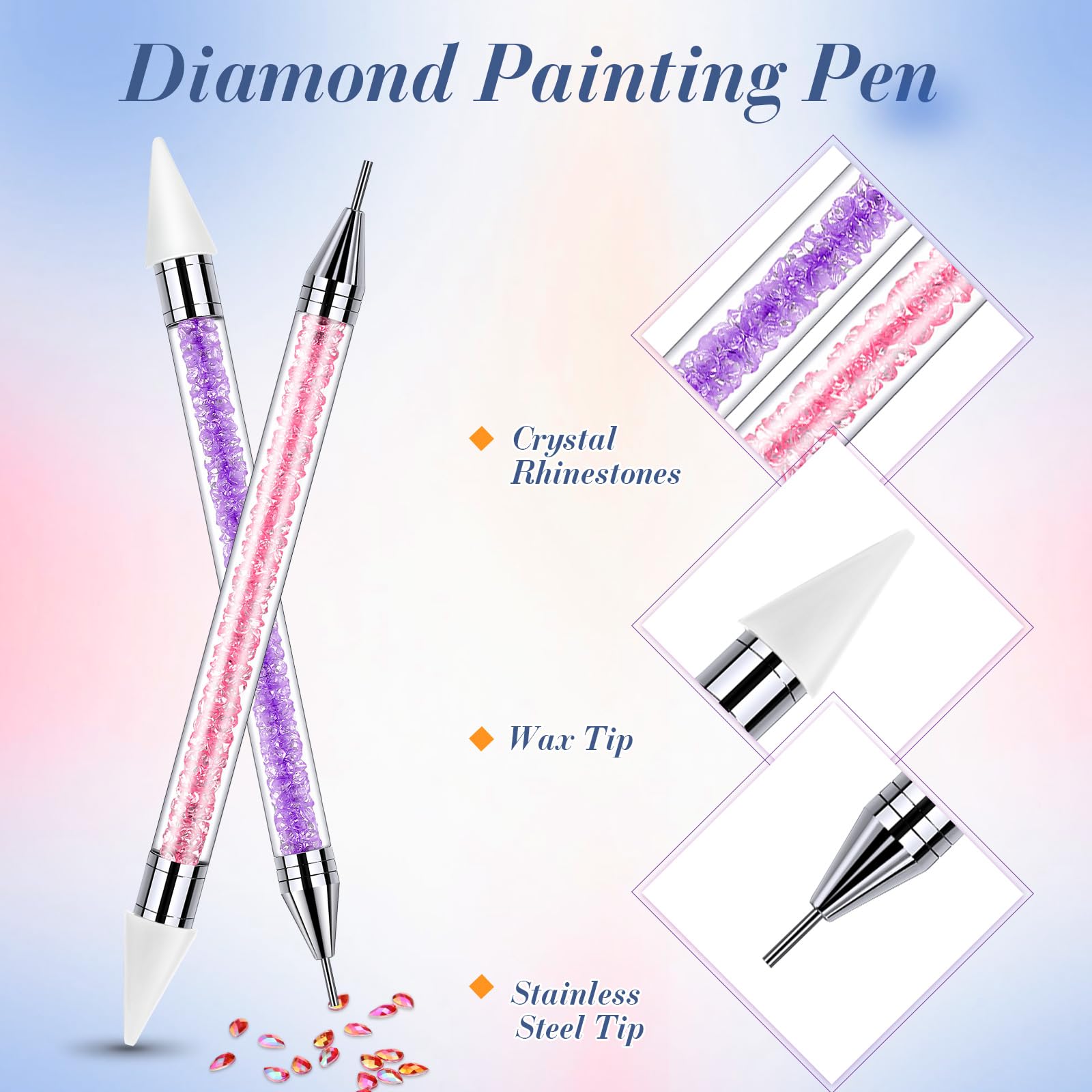 Tatuo stainless-steel tip detail demonstrating durable press end for secure gem setting