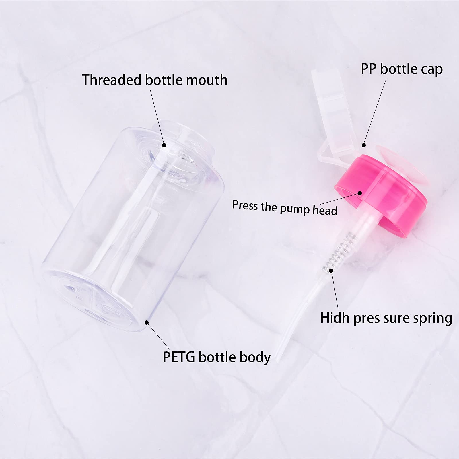 Tbestmax clear body showing liquid level for refill visibility benefit