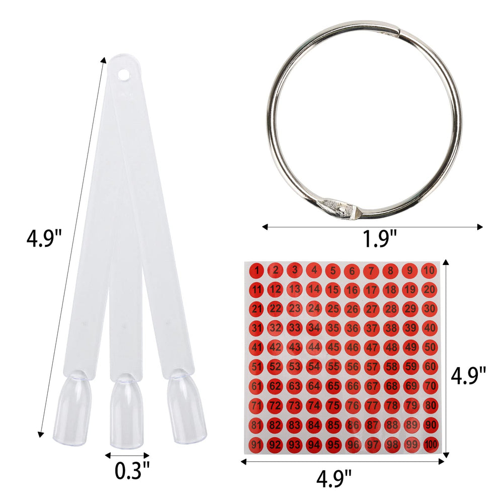 Tbestmax swatch ring collection displayed on shelf for easy browsing