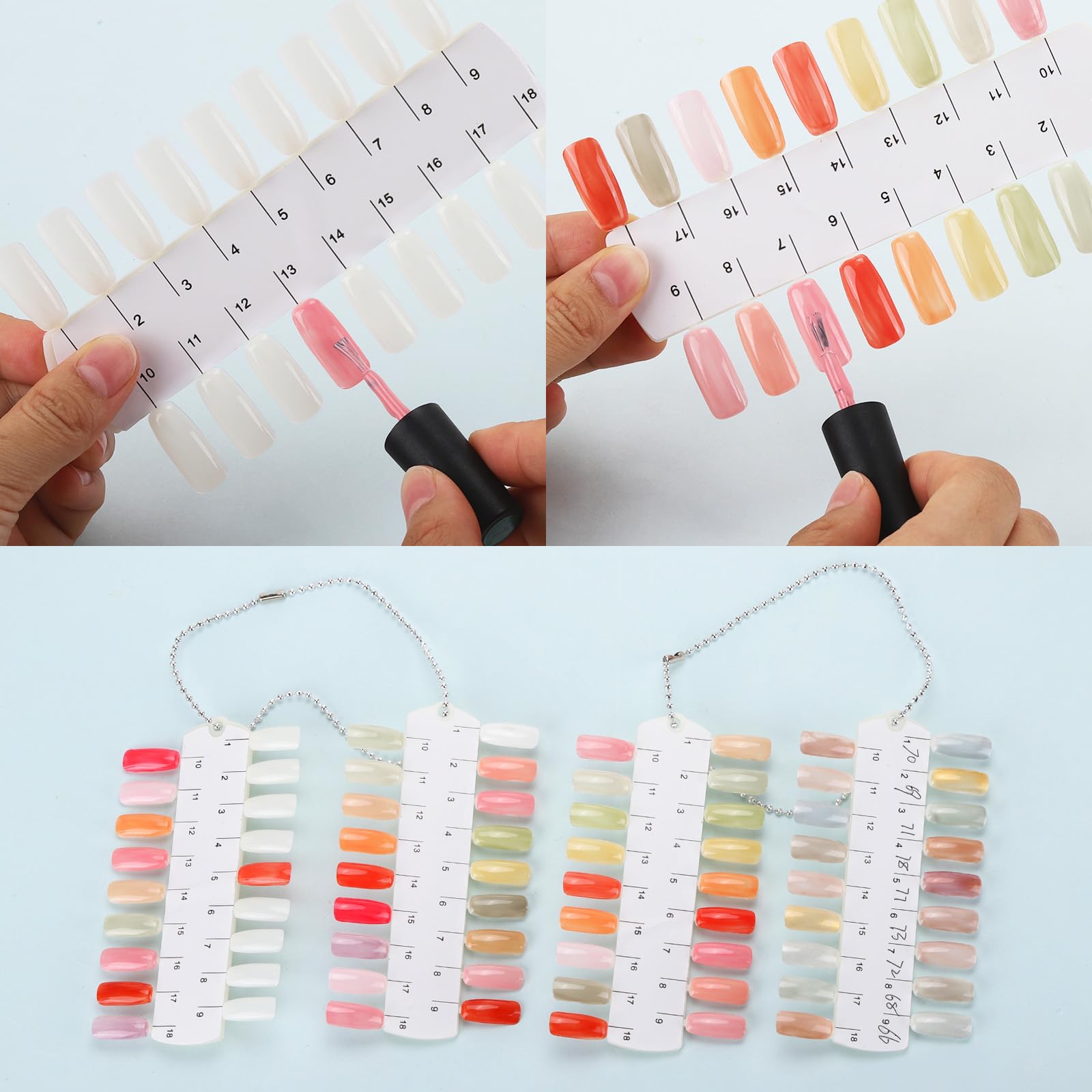 Tbestmax painted tip sample showing true color payoff and opacity benefit