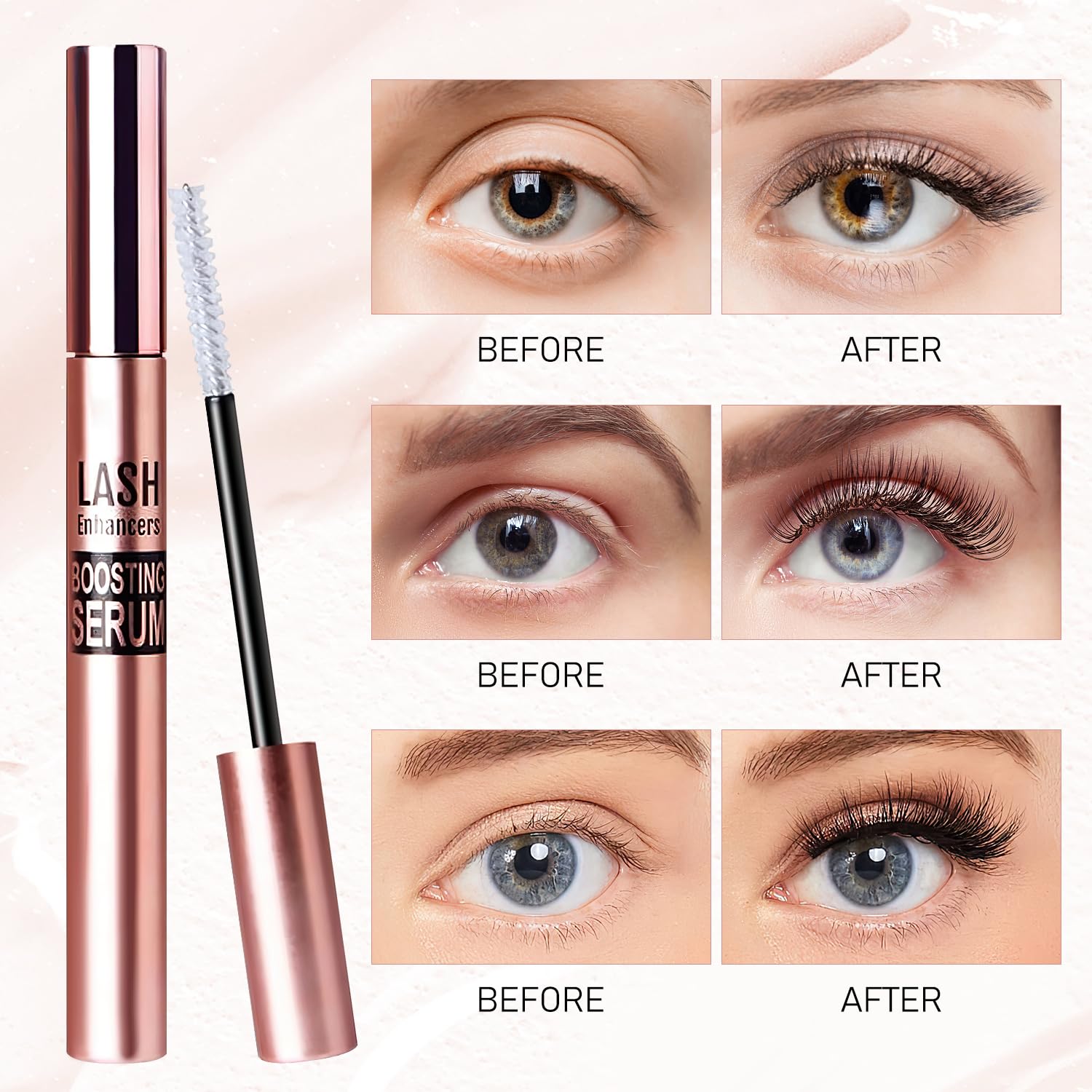 Tbexem Daislashes serum texture droplet on fingertip highlighting lightweight, nourishing formula