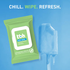 TBH ingredient label close-up highlighting salicylic acid and soothing botanicals